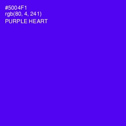 #5004F1 - Purple Heart Color Image