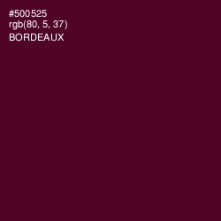 #500525 - Bordeaux Color Image