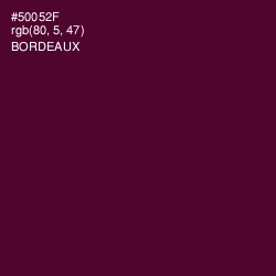 #50052F - Bordeaux Color Image