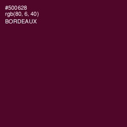 #500628 - Bordeaux Color Image