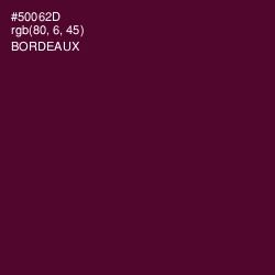 #50062D - Bordeaux Color Image