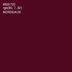 #500720 - Bordeaux Color Image