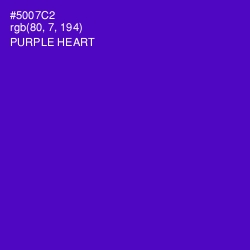 #5007C2 - Purple Heart Color Image