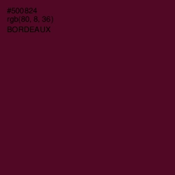 #500824 - Bordeaux Color Image