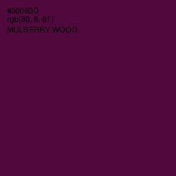 #50083D - Mulberry Wood Color Image