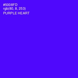 #5008FD - Purple Heart Color Image