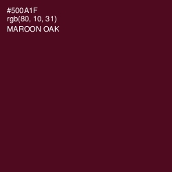 #500A1F - Maroon Oak Color Image