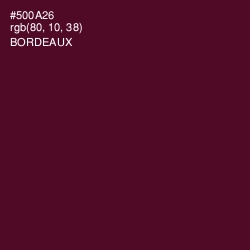 #500A26 - Bordeaux Color Image