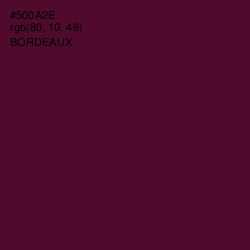 #500A2E - Bordeaux Color Image