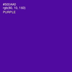 #500AA0 - Purple Color Image