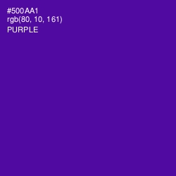 #500AA1 - Purple Color Image