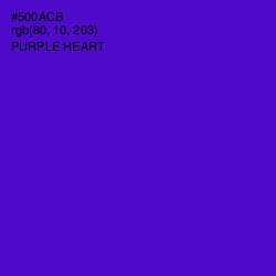 #500ACB - Purple Heart Color Image