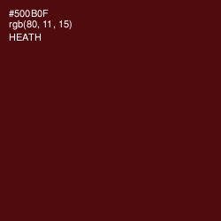 #500B0F - Heath Color Image