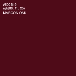 #500B19 - Maroon Oak Color Image