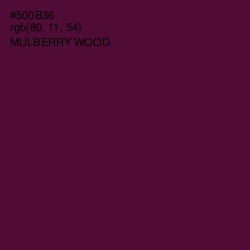 #500B36 - Mulberry Wood Color Image