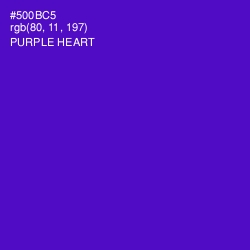 #500BC5 - Purple Heart Color Image