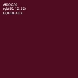 #500C20 - Bordeaux Color Image