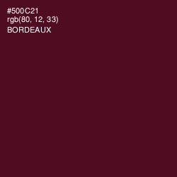 #500C21 - Bordeaux Color Image