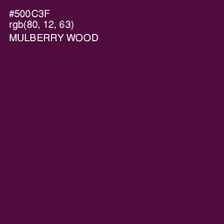 #500C3F - Mulberry Wood Color Image