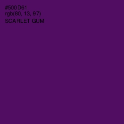 #500D61 - Scarlet Gum Color Image