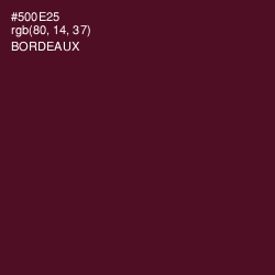 #500E25 - Bordeaux Color Image