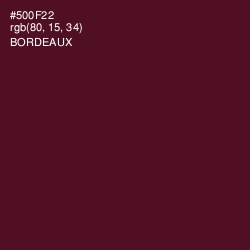 #500F22 - Bordeaux Color Image