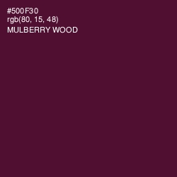 #500F30 - Mulberry Wood Color Image