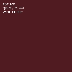 #501B21 - Wine Berry Color Image