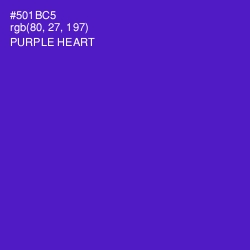 #501BC5 - Purple Heart Color Image