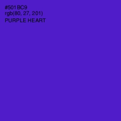 #501BC9 - Purple Heart Color Image