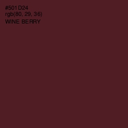 #501D24 - Wine Berry Color Image