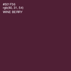 #501F36 - Wine Berry Color Image