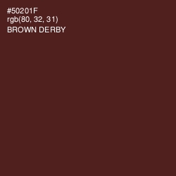 #50201F - Brown Derby Color Image