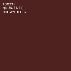 #50221F - Brown Derby Color Image