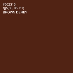 #502315 - Brown Derby Color Image