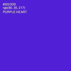 #5023D9 - Purple Heart Color Image