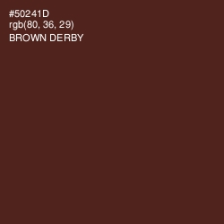 #50241D - Brown Derby Color Image