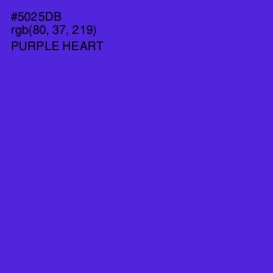 #5025DB - Purple Heart Color Image