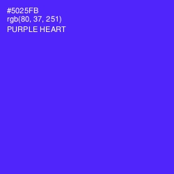 #5025FB - Purple Heart Color Image