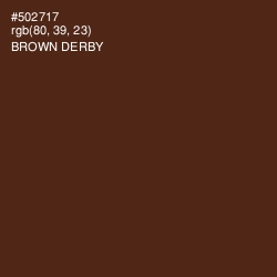 #502717 - Brown Derby Color Image