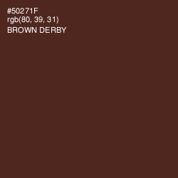 #50271F - Brown Derby Color Image