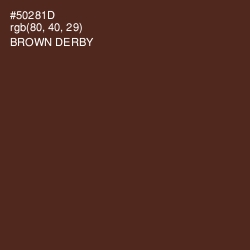 #50281D - Brown Derby Color Image