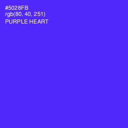 #5028FB - Purple Heart Color Image