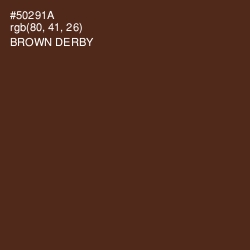 #50291A - Brown Derby Color Image