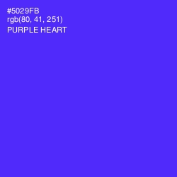 #5029FB - Purple Heart Color Image