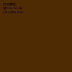 #502B05 - Cioccolato Color Image