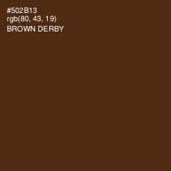 #502B13 - Brown Derby Color Image