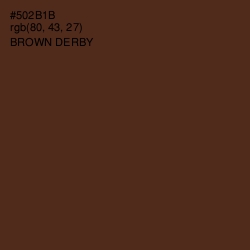 #502B1B - Brown Derby Color Image