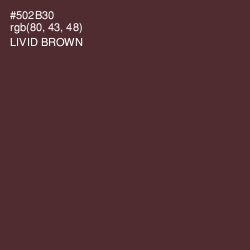 #502B30 - Livid Brown Color Image