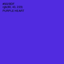 #502BDF - Purple Heart Color Image